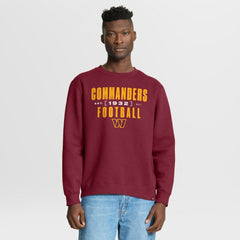 Washington Commanders Powerful Throw Legacy Pullover Sweatshirt Burgundy