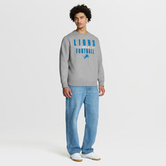 Detroit Lions Powerful Throw Legacy Pullover Sweatshirt Heather Gray