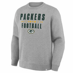 Green Bay Packers Powerful Throw Legacy Pullover Sweatshirt Heather Gray