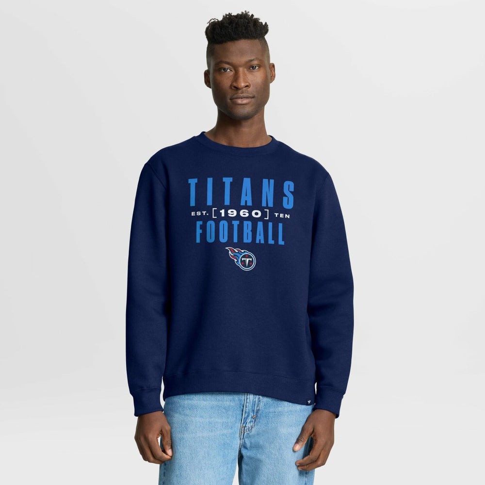 Tennessee Titans Powerful Throw Legacy Pullover Sweatshirt Navy