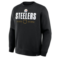 Pittsburgh Steelers Direct Handoff Legacy Pullover Sweatshirt Black