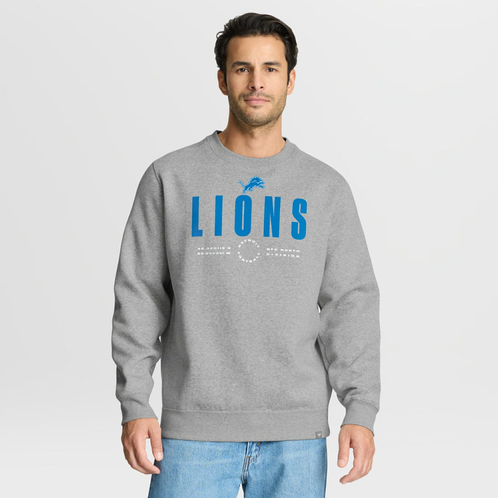 Detroit Lions Direct Handoff Legacy Pullover Sweatshirt Heather Gray