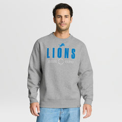 Detroit Lions Direct Handoff Legacy Pullover Sweatshirt Heather Gray