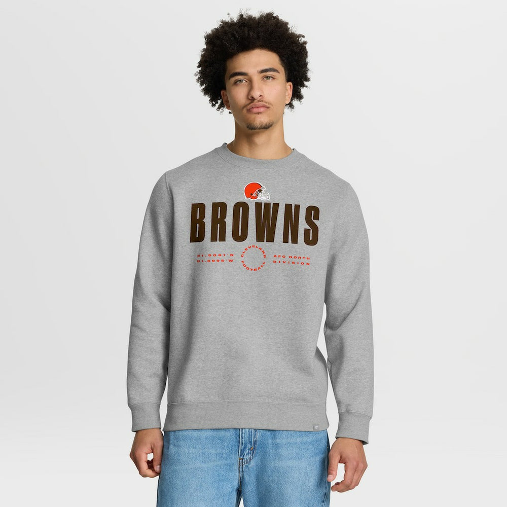 Cleveland Browns Direct Handoff Legacy Pullover Sweatshirt Heather Gray