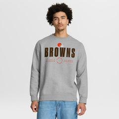 Cleveland Browns Direct Handoff Legacy Pullover Sweatshirt Heather Gray