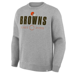 Cleveland Browns Direct Handoff Legacy Pullover Sweatshirt Heather Gray