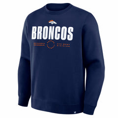 Denver Broncos Direct Handoff Legacy Pullover Sweatshirt Navy