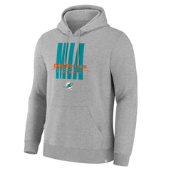 Miami Dolphins Right Tackle Legacy Pullover Hoodie - Heather Gray