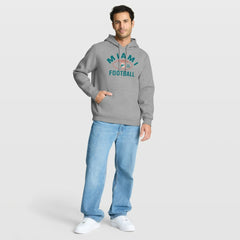 Miami Dolphins Fumblerooski Legacy Pullover Hoodie Heather Gray
