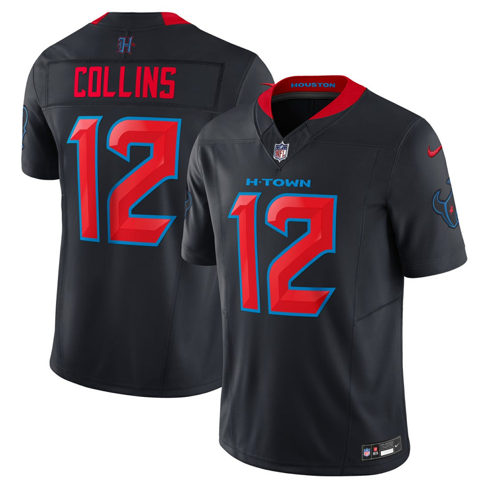 NFL Nico Collins Houston Texans Alternate 2 Vapor F.U.S.E. Limited Jersey - Navy