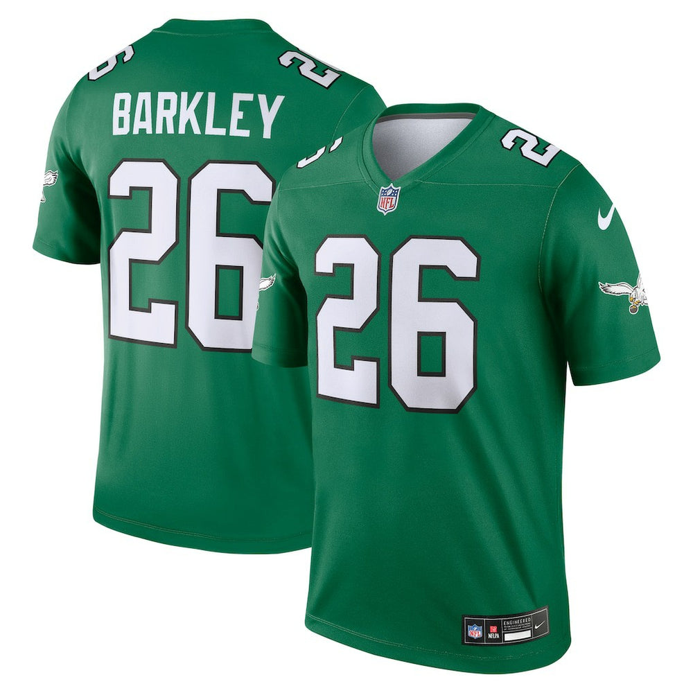 Saquon Barkley Philadelphia Eagles Legend Player Performance Top Kelly Green