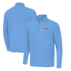Atlanta Braves Antigua Intent Quarter-Zip Top - Powder Blue Tops