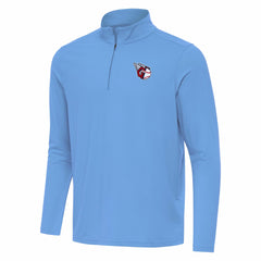 Cleveland Guardians Antigua Intent Quarter-Zip Top - Powder Blue Tops