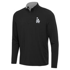 Los Angeles Dodgers Antigua Content Quarter-Zip Top - Black Tops