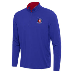 Chicago Cubs Antigua Content Quarter-Zip Top - Royal Tops