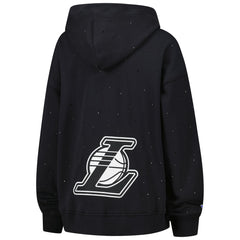 Los Angeles Lakers Terez Women's Oversized Allover Gemstone Full-Zip Hoodie Black