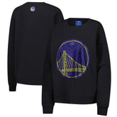 Golden State Warriors Terez Women's Gemstone Logo Pullover Sweatshirt Black