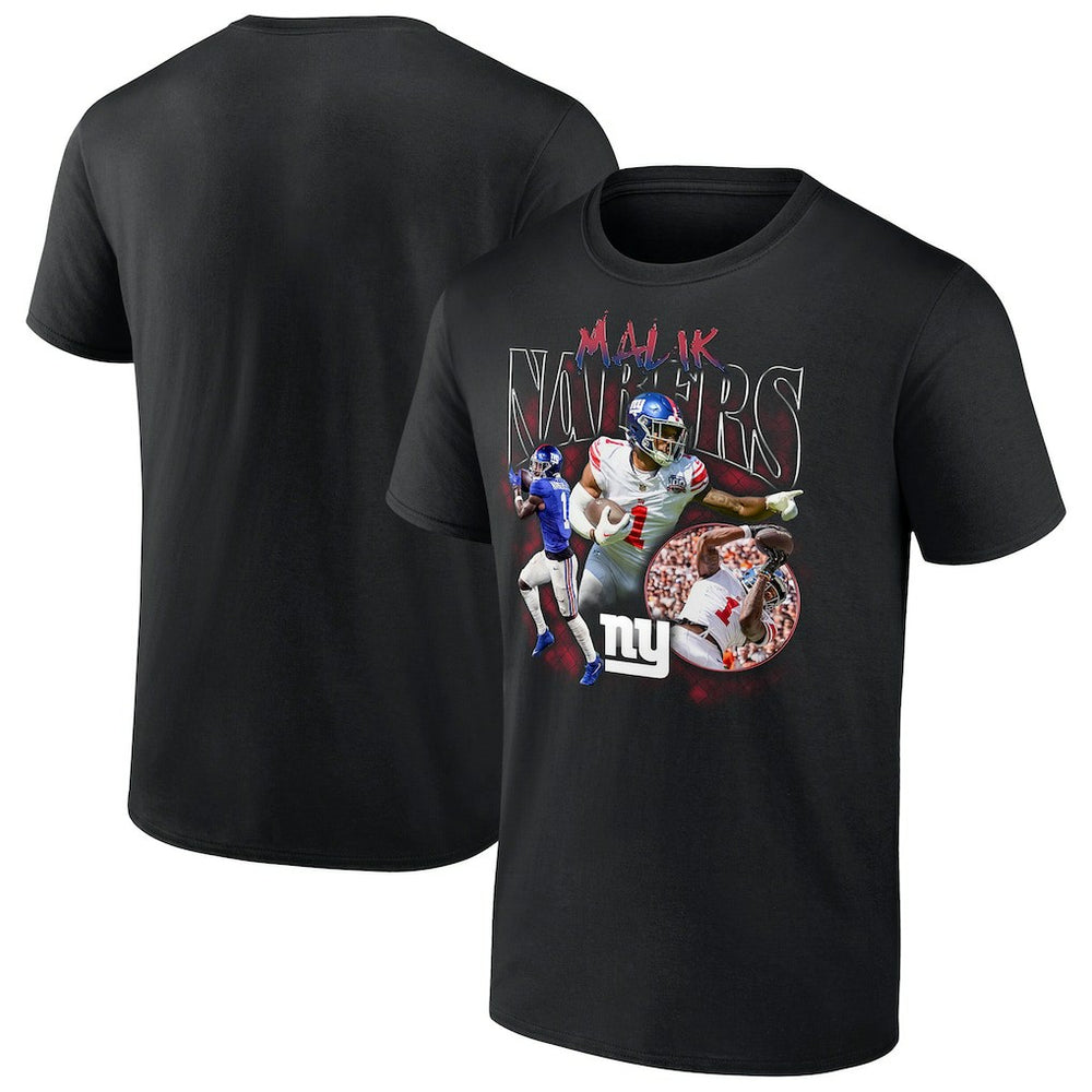 Malik Nabers New York Giants Notorious Player Graphic T-Shirt Black