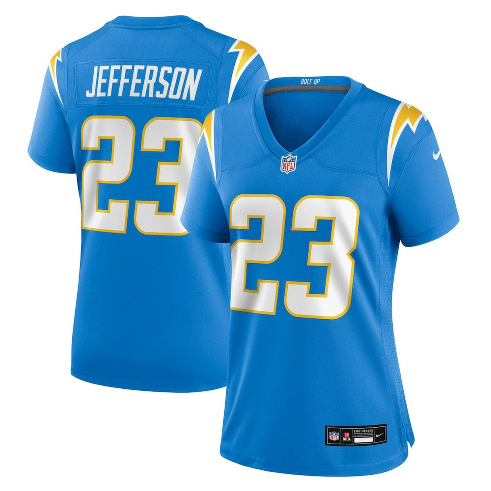 NFL Tony Jefferson Los Angeles Chargers Women's Team Game Jersey - Powder Blue