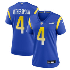 NFL Ahkello Witherspoon Los Angeles Rams Women's Team Game Jersey - Royal
