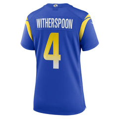 NFL Ahkello Witherspoon Los Angeles Rams Women's Team Game Jersey - Royal