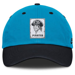 Pittsburgh Pirates Nike Neon 90s Club Adjustable Hat - Blue/Navy Hats