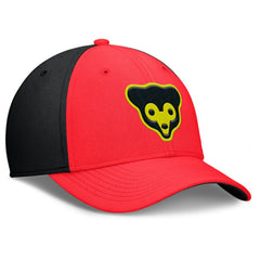 Chicago Cubs Nike Neon 90s Rise SwooshFlex Hat - Crimson/Black Hats