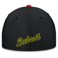 Detroit Tigers Nike Neon 90s Rise SwooshFlex Hat - Crimson/Black Hats