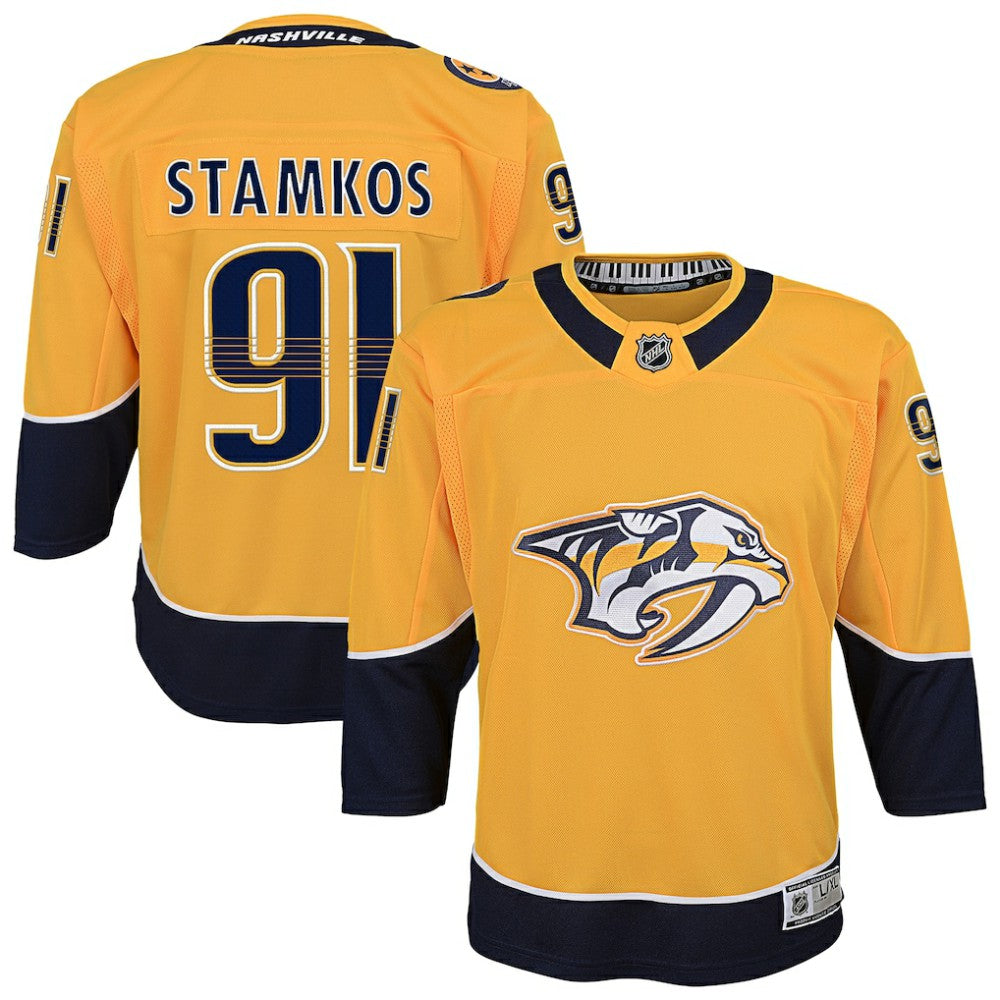 NHL Steven Stamkos Nashville Predators Youth Home Premier Player Jersey - Gold