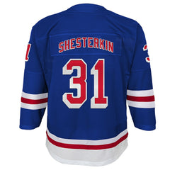 NHL Igor Shesterkin New York Rangers Youth Home Premier Player Jersey - Blue