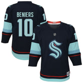 NHL Matty Beniers Seattle Kraken Youth Alternate Replica Player Jersey - Navy