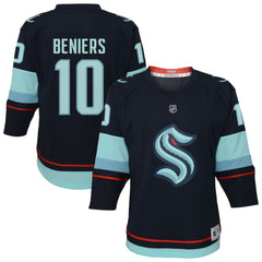 NHL Matty Beniers Seattle Kraken Youth Alternate Replica Player Jersey - Navy