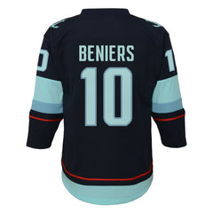NHL Matty Beniers Seattle Kraken Youth Alternate Replica Player Jersey - Navy