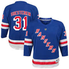 NHL Igor Shesterkin New York Rangers Youth Home Replica Player Jersey - Blue