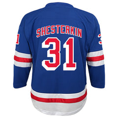 NHL Igor Shesterkin New York Rangers Youth Home Replica Player Jersey - Blue