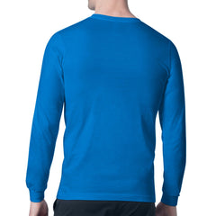 Detroit Lions Starter Mesh Look Retro Team Logo Long Sleeve T-Shirt - Blue