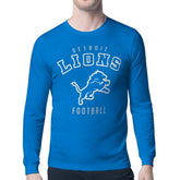 Detroit Lions Starter City Team Logo Long Sleeve T-Shirt Blue
