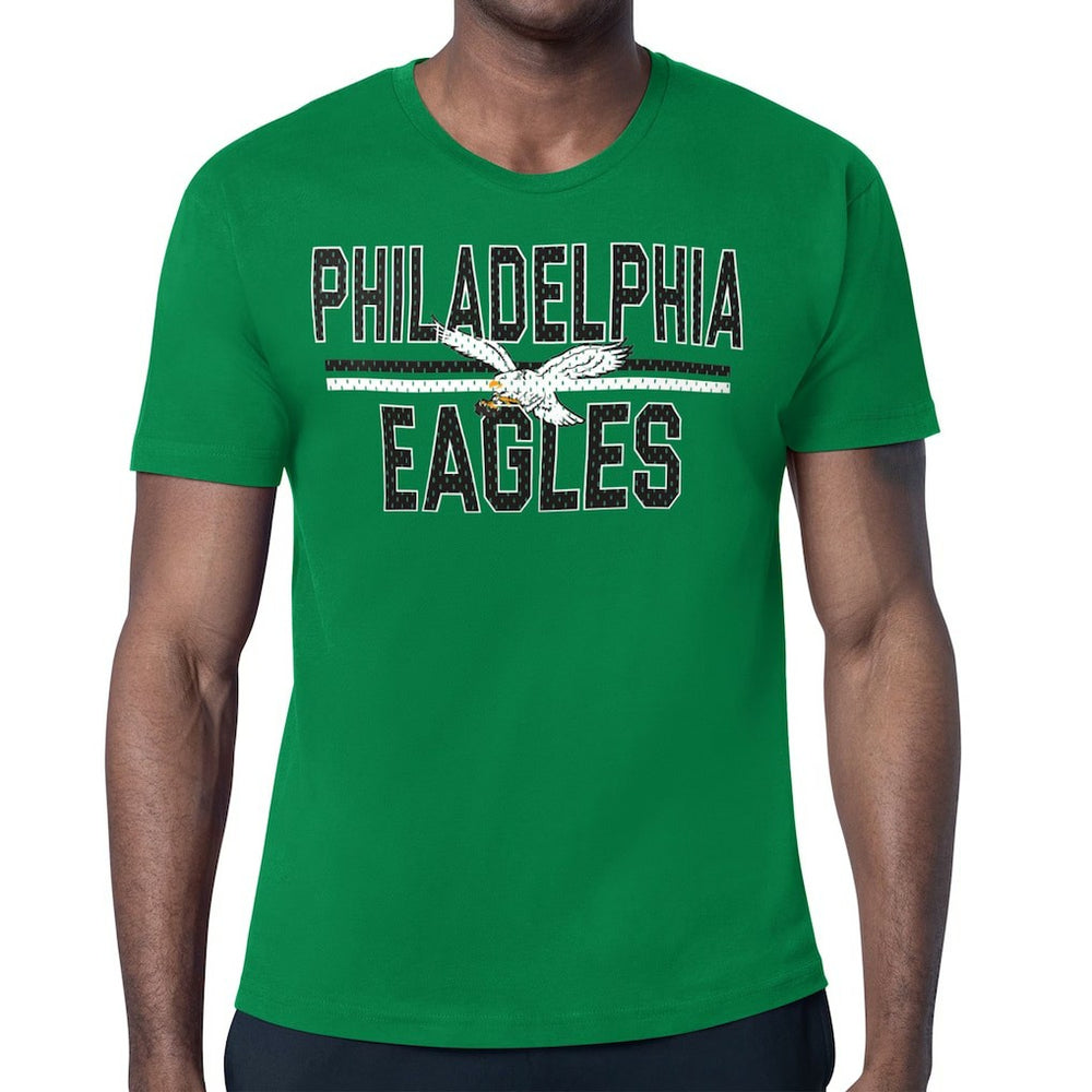 Philadelphia Eagles Starter Mesh Look Retro Logo T-Shirt Kelly Green