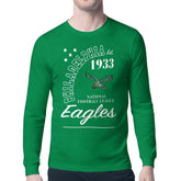 Philadelphia Eagles Starter Retro Team Logo Long Sleeve T-Shirt Kelly Green