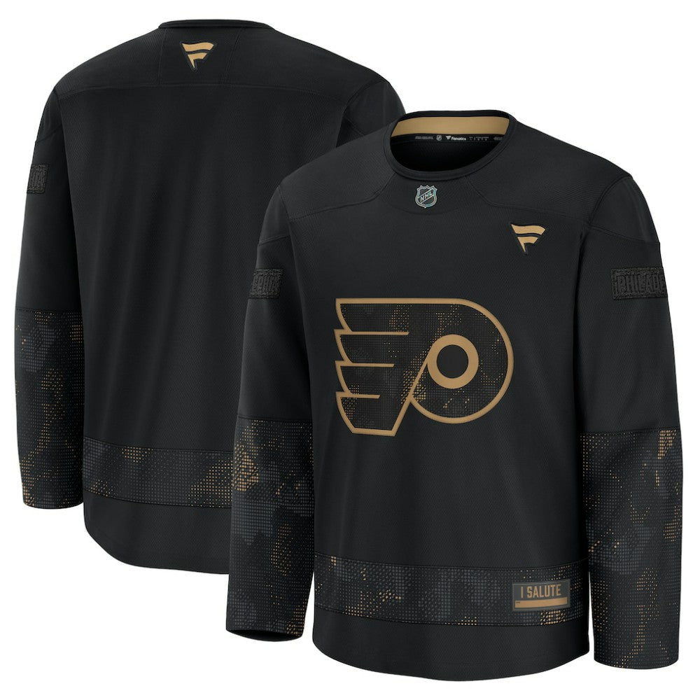NHL Philadelphia Flyers Fanatics 2024 Military Appreciation Practice Jersey - Black