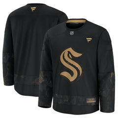 NHL Seattle Kraken Fanatics 2024 Military Appreciation Practice Jersey - Black