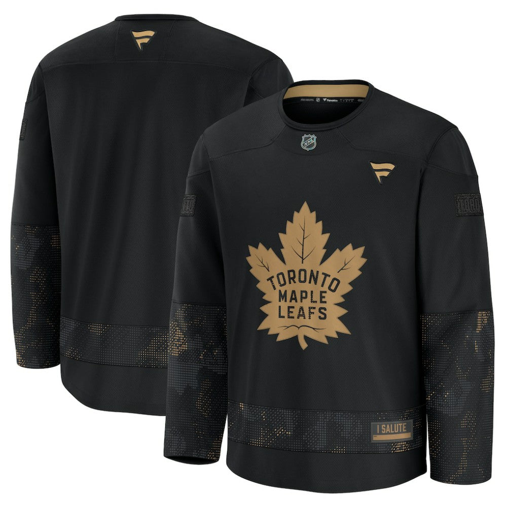 NHL Toronto Maple Leafs Fanatics 2024 Military Appreciation Practice Jersey - Black