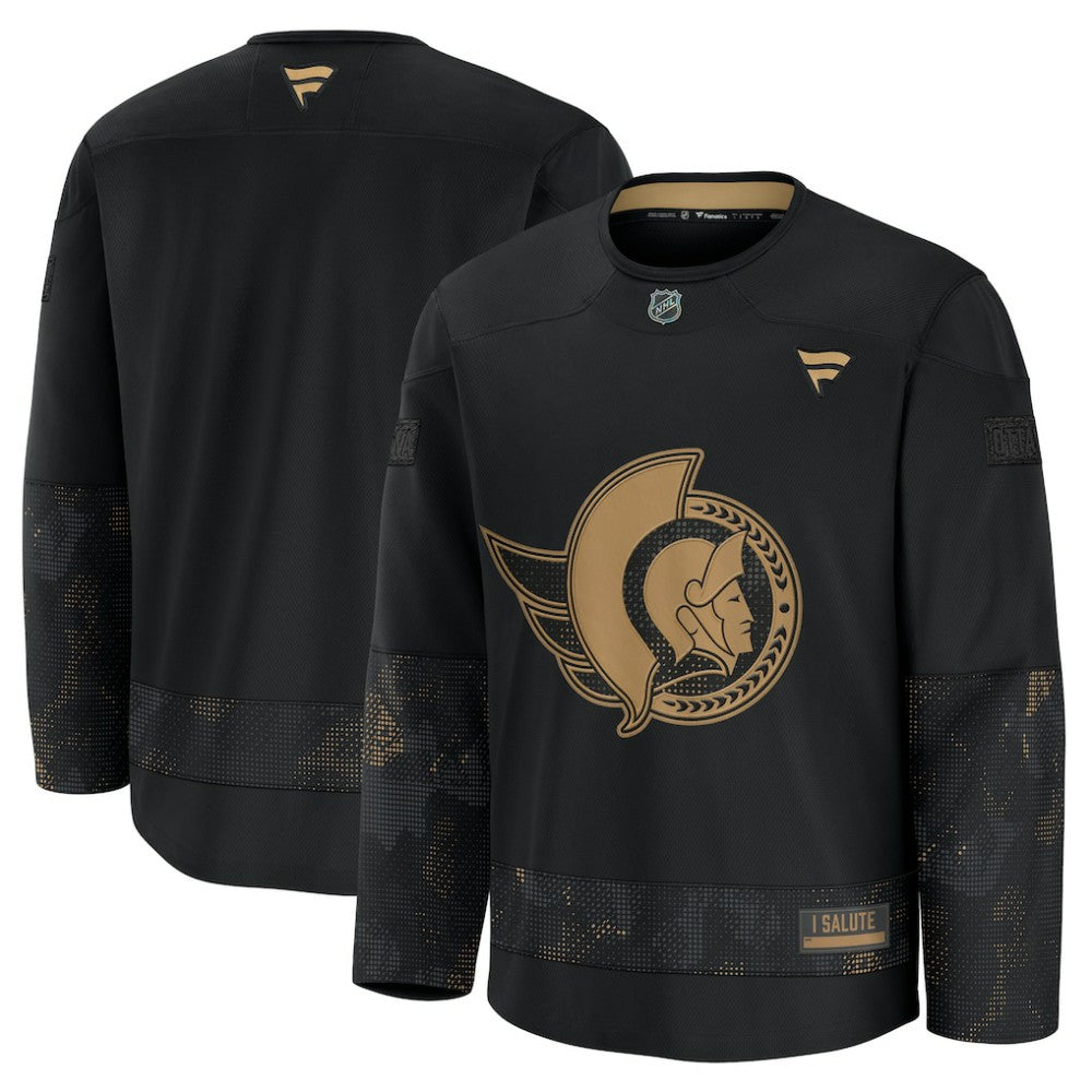 NHL Ottawa Senators Fanatics 2024 Military Appreciation Practice Jersey - Black