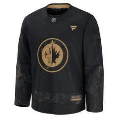 NHL Winnipeg Jets Fanatics 2024 Military Appreciation Practice Jersey - Black