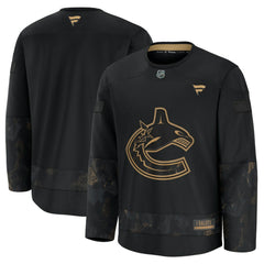 NHL Vancouver Canucks Fanatics 2024 Military Appreciation Practice Jersey - Black