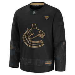 NHL Vancouver Canucks Fanatics 2024 Military Appreciation Practice Jersey - Black