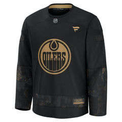 NHL Edmonton Oilers Fanatics 2024 Military Appreciation Practice Jersey - Black