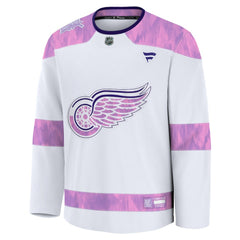 NHL Detroit Red Wings Fanatics 2024 Hockey Fights Cancer Practice Jersey - White