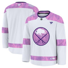 NHL Buffalo Sabres Fanatics 2024 Hockey Fights Cancer Practice Jersey - White