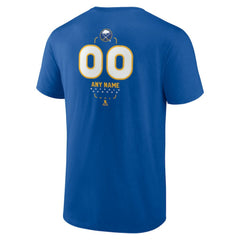 NHL,Custom Buffalo Sabres Personalized Name & Number Midfielder T-Shirt - Royal